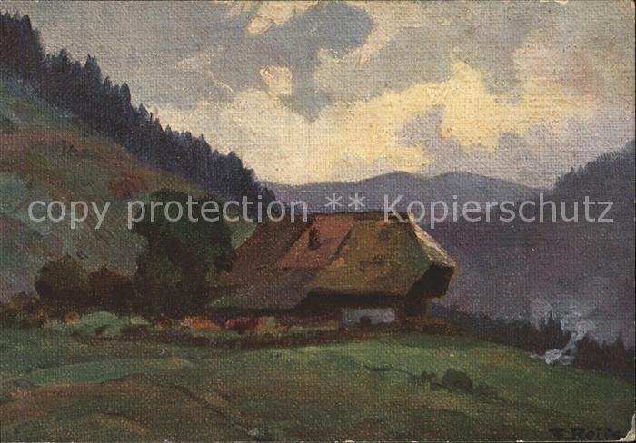 Reiss Fritz Künstlerkarte Sommer Schwarzwald