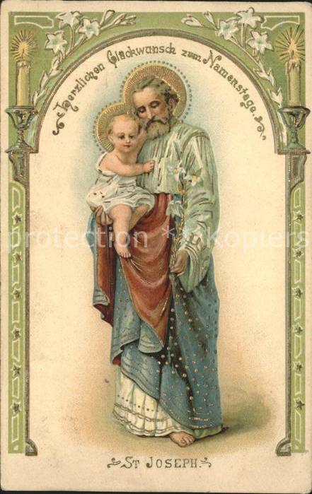 Namenstag Namenskarte St. Joseph