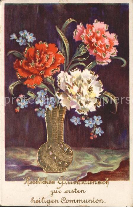 Kommunion Communion Blumen Vase