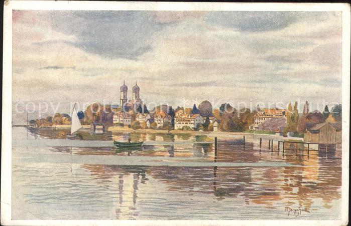 Kuenstlerkarte J. Marschall Friedrichshafen Bodensee