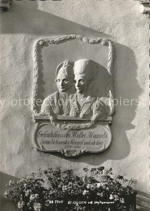Mozart Wolfgang Amadeus Geburtshaus Mutter Mozarts Schwester Na