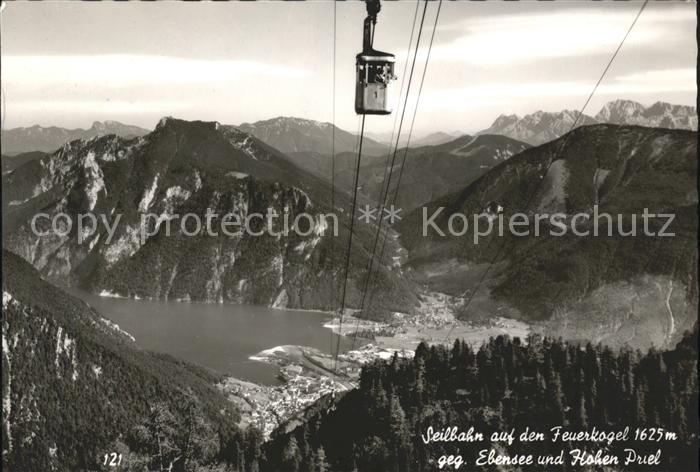Seilbahn Feuerkogel Ebensee Hohen P.