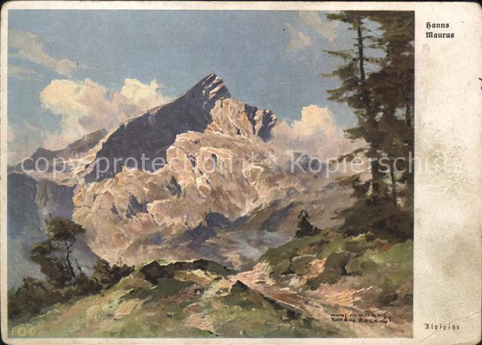Kuenstlerkarte Maurus Hanns Alpspitze