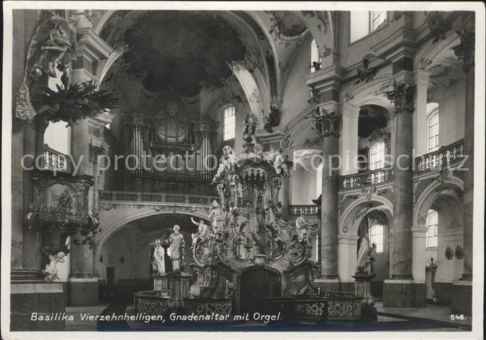 Kirchenorgel Basilika Vierzehnheiligen Gnadenaltar