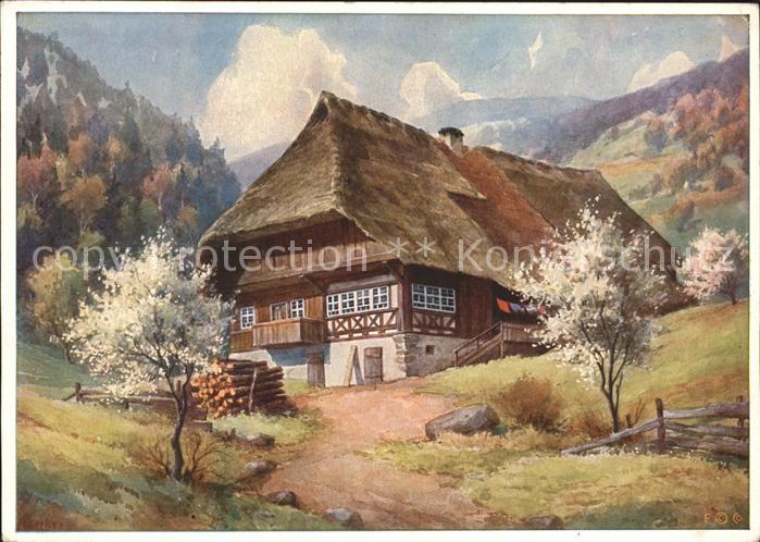 Merker W. Nr. 5782 Frühling im Schwarzwald