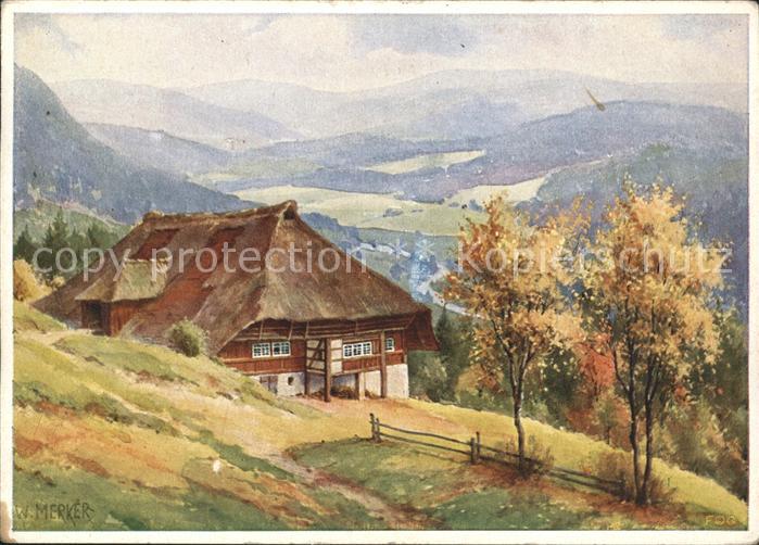 Merker W. Nr. 5790 Schwarzwaldtal Haus