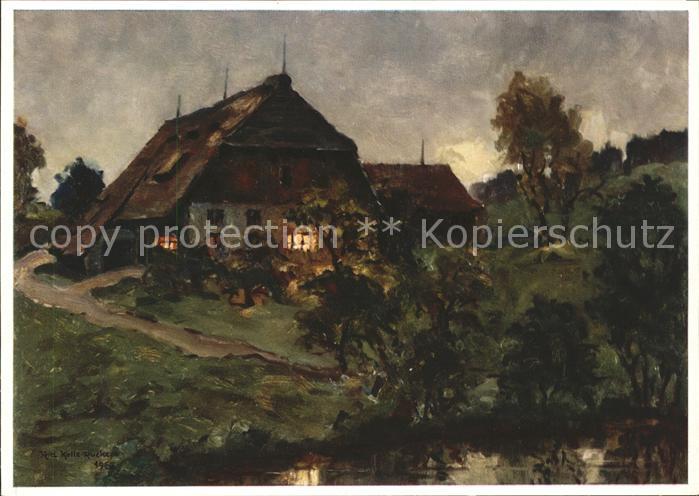 Kuenstlerkarte Schwarzwald-Gemälde Reihe Ria Kalle-Rüc