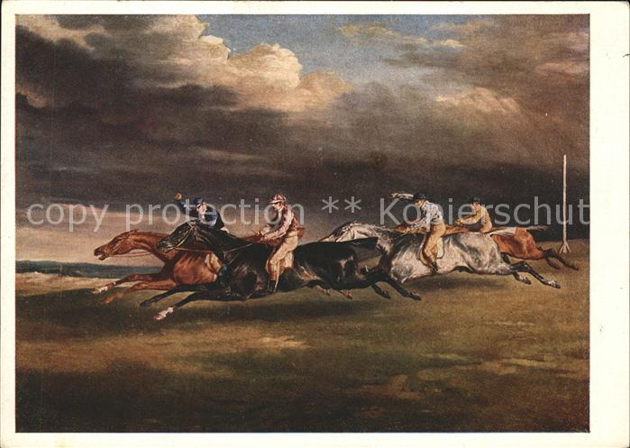 Verlag Wiechmann Nr. 257 Pferderennen Epsom Paris