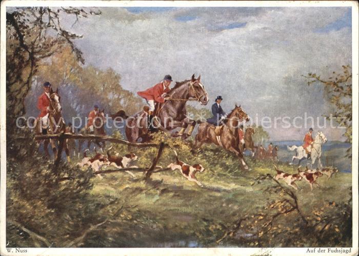 Verlag Wiechmann Nr. 913 W. Nuss Auf der Fuchsjagd