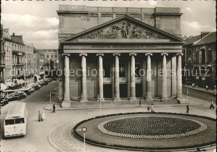 Theatergebaeude Aachen Autobus