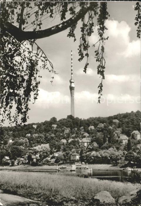 Fernsehen TV Turm Dresden Elbe