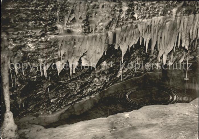 Hoehlen Caves Grottes Eberstadter Tropfsteinhöhle Höhlensee