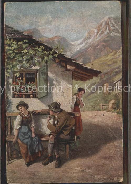 Kuenstlerkarte J. Barth Belauscht Deutsche Meister