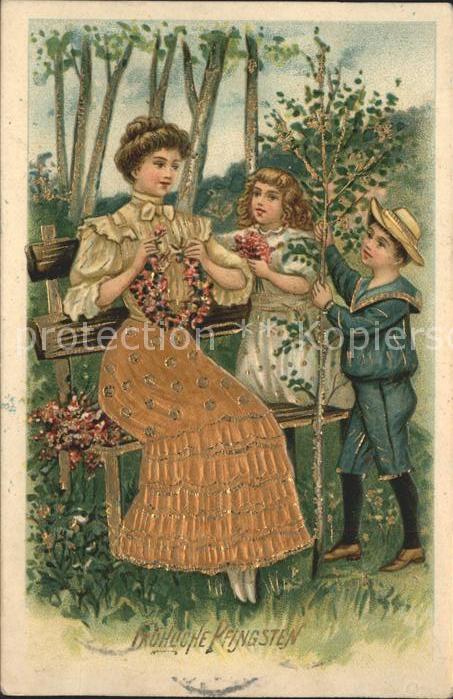 Pfingsten Pentecost Pentecote Kinder Blumen