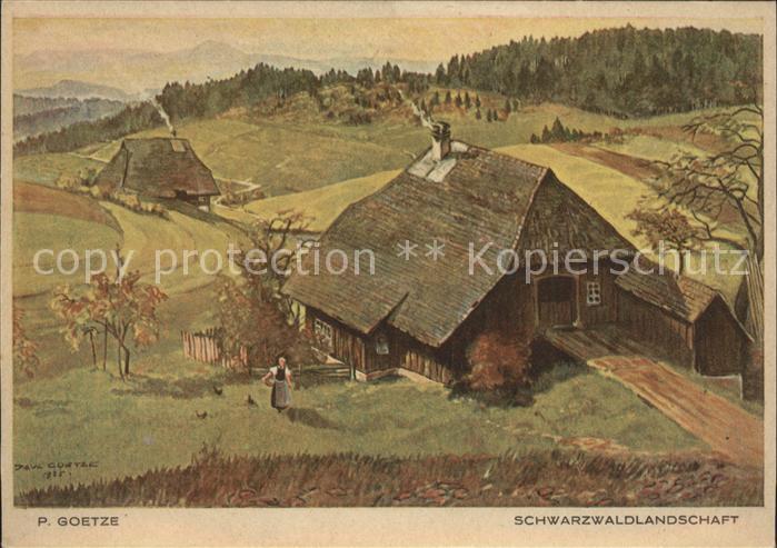 Goetze P. Schwarzwaldlandschaft