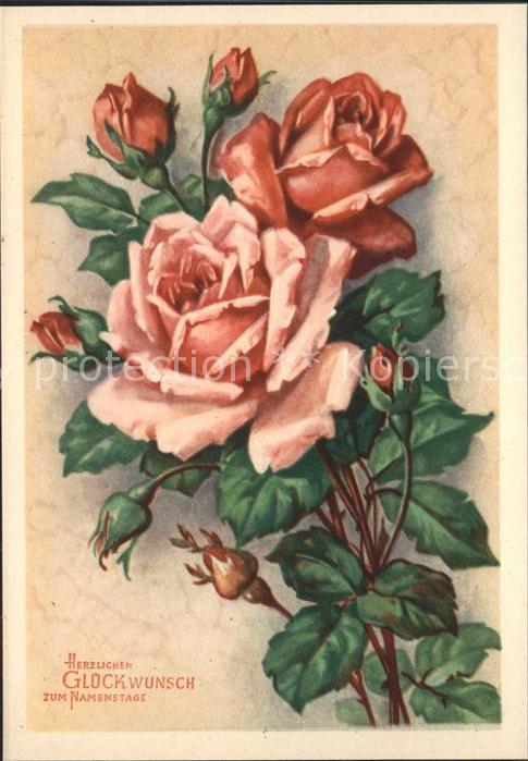 Rosen Glückwunsch Namenstage