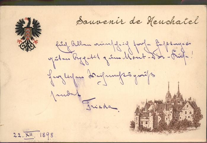 Neuchatel NE Souvenir de Neuchatel
Teilansicht Neuchatel