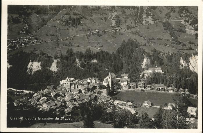 Vissoie Luftbild