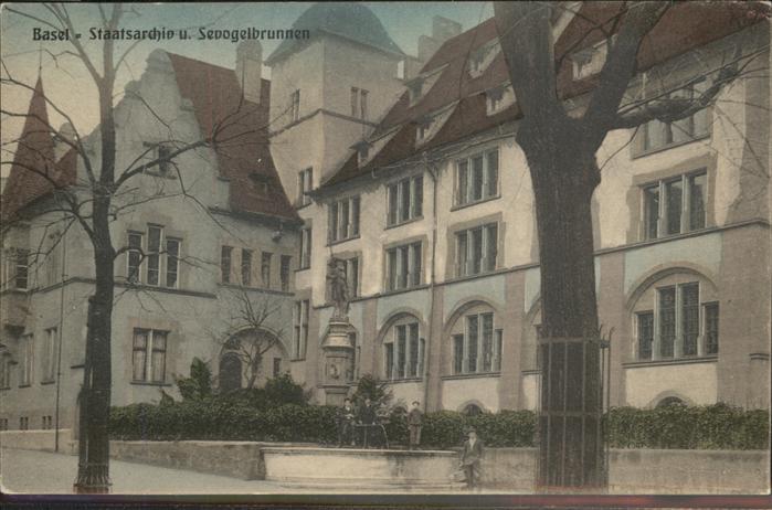 Basel BS Staatsaechiv Seevogelbrunnen