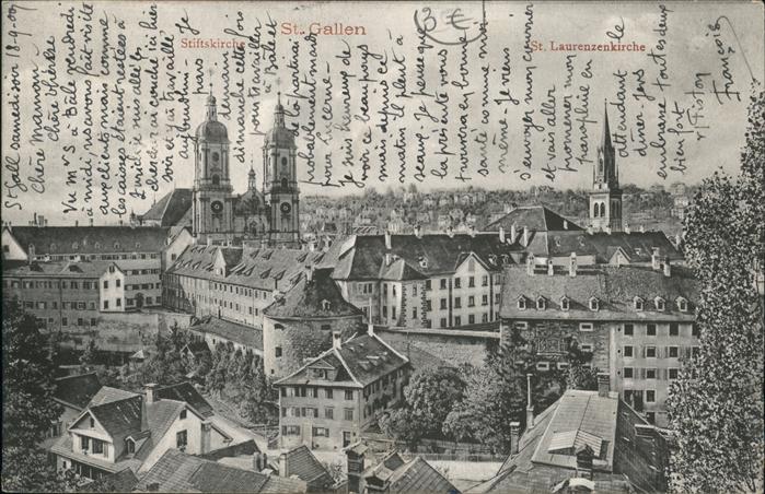 St Gallen SG Stifts Kirche St Laurenzen Kirche