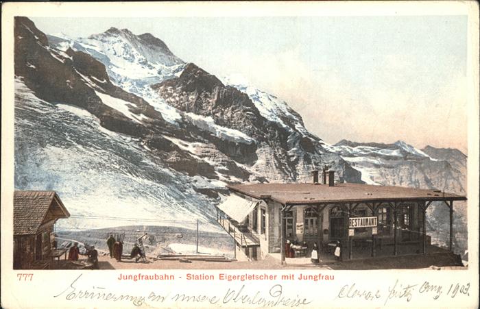 Jungfraubahn Station Eigergletscher Jungfrau