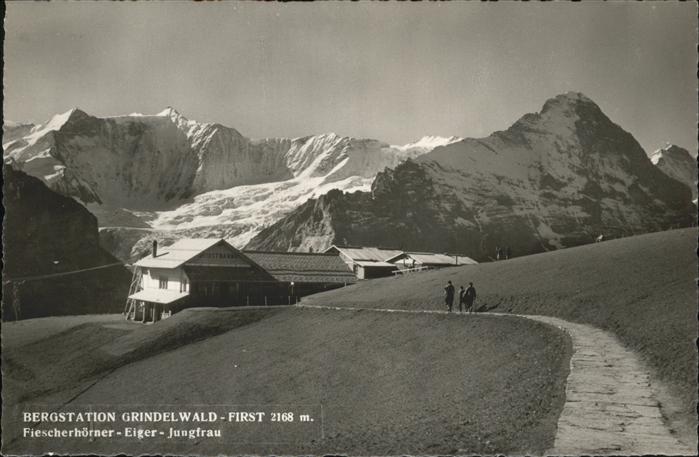 Grindelwald BE Bergstation Fiescherhoerner Eiger Jungfrau