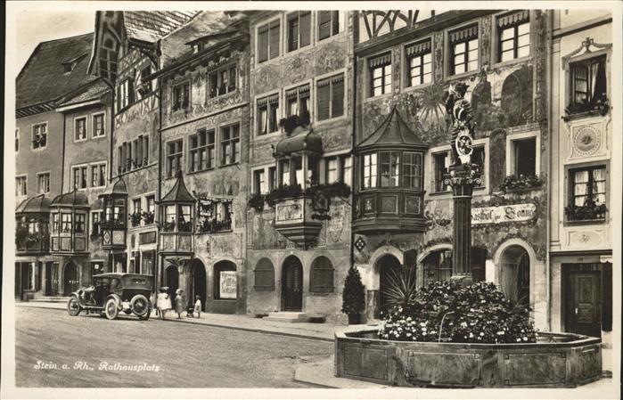 Stein Rhein Rathausplatz Brunnen