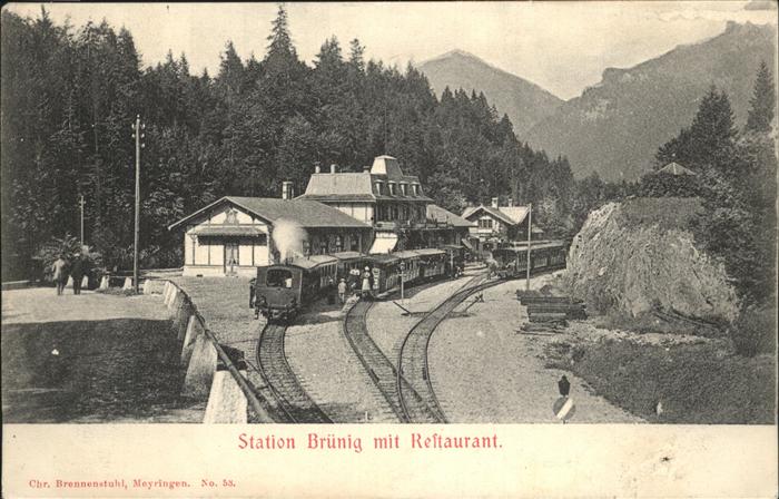 Bruenig BE Station Restaurant Zug
