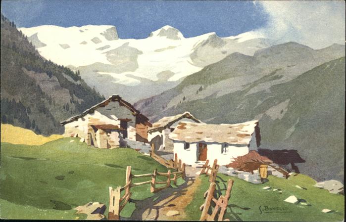 Champoluc  Breithorn Künstler S Bonelli