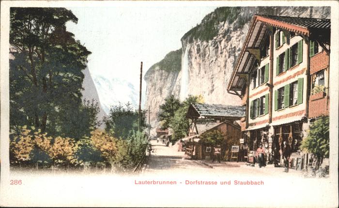Lauterbrunnen BE Dorfstrasse Staubbach