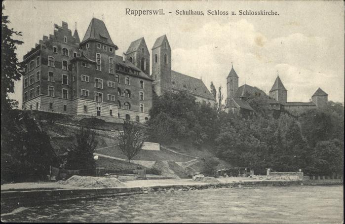 Rapperswil SG Schulhaus Schloss Schlosskirche