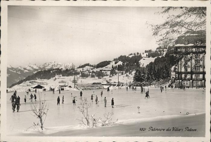 Villars Chesieres Patinoire Place Schlittschuh