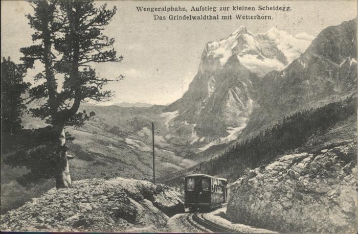 Kleine Scheidegg Interlaken Wengeralpbahn Grindelwaldthal Wetterhorn