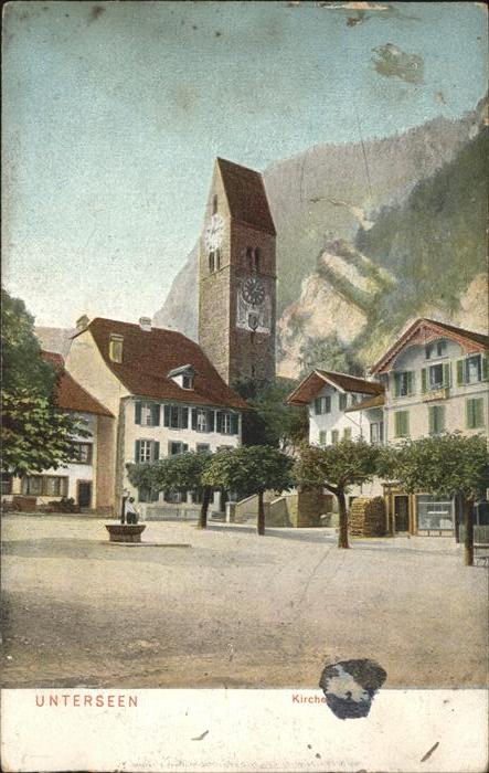 Unterseen Kirche Brunnen