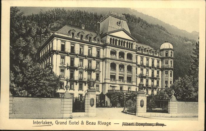 Interlaken BE Grand Hotel Beau Rivage