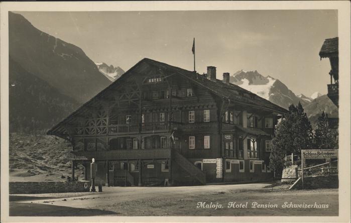Maloja GR Hotel Pension Schweizerhaus