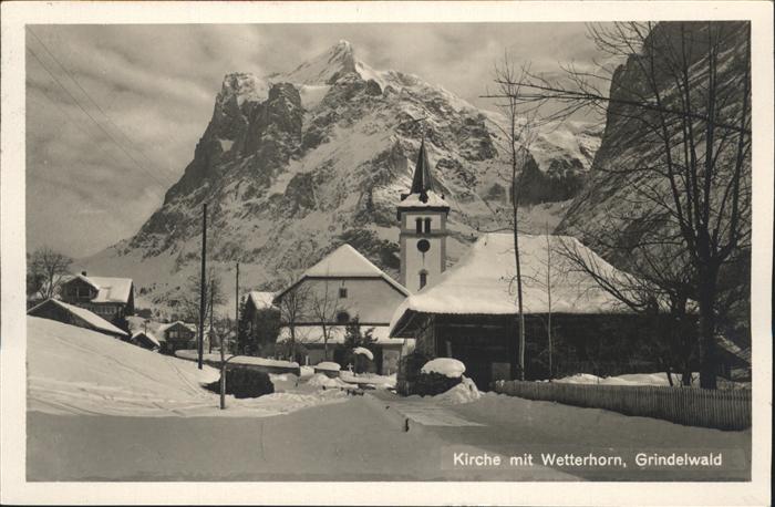 Grindelwald BE Wetterhorn Kirche