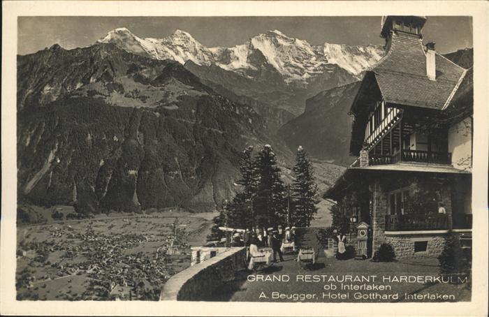 Interlaken BE Grand Restaurant Harderkulm Hotel Gotthard Interlaken