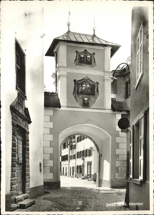 Ilanz GR die erste Stadt am Rhein Obertor