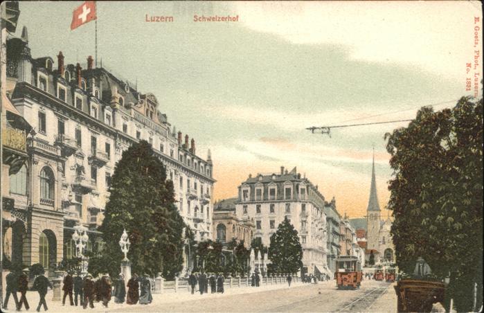 Luzern LU Schweizerhof Tram, Strassenbahn
