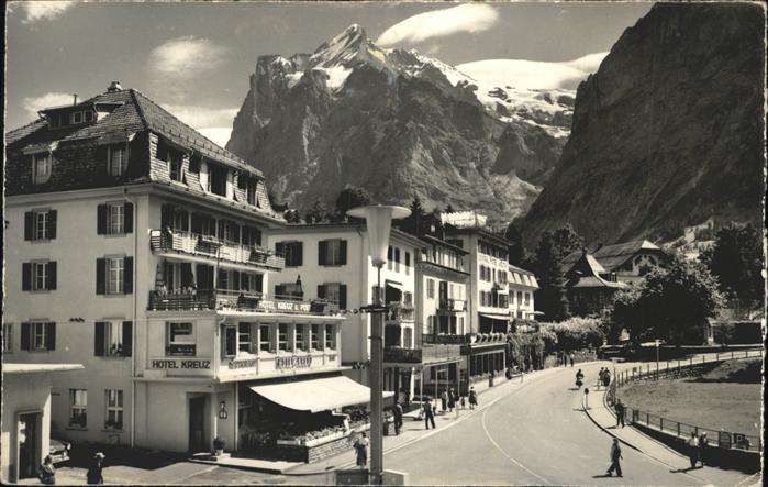 Grindelwald BE Dorfstrasse Wetterhorn