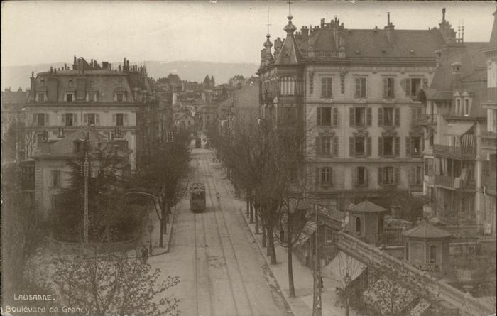 Lausanne VD Boulevard de Grancy Strassenbahn