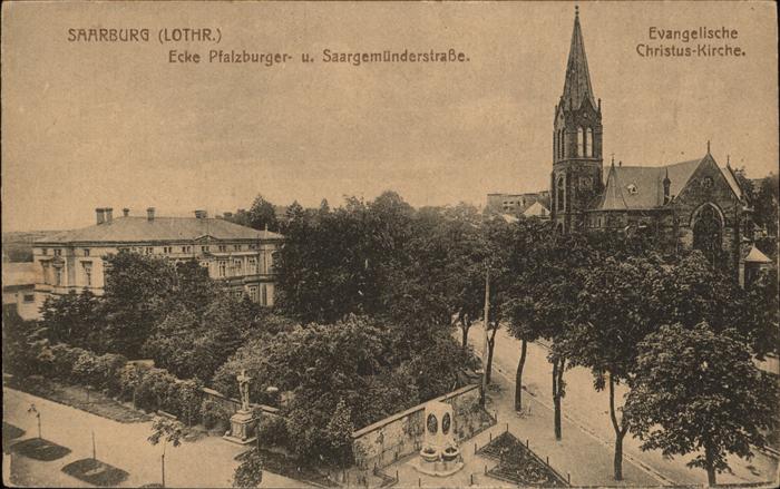 Saarburg Lothringen Ecke Pfalzburger Saargemünderstrasse Ch