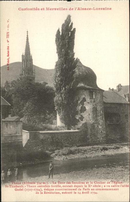 Thann Haut Rhin Elsass Clocher de Eglise