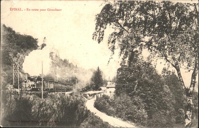 Epinal Vosges Zug Route pour Gerardmer