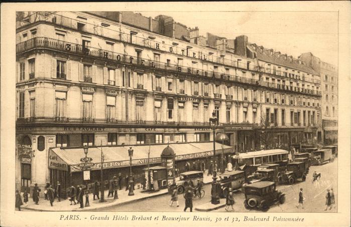 Paris Grand Hotels Brebant Beausejour Reunis