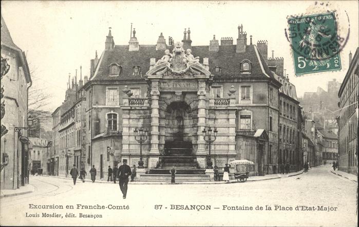 Besancon Doubs Fontaine de la Place d_Etat Major
