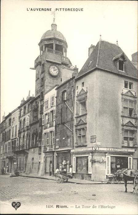 Riom Puy-de-Dome Tour Horloge