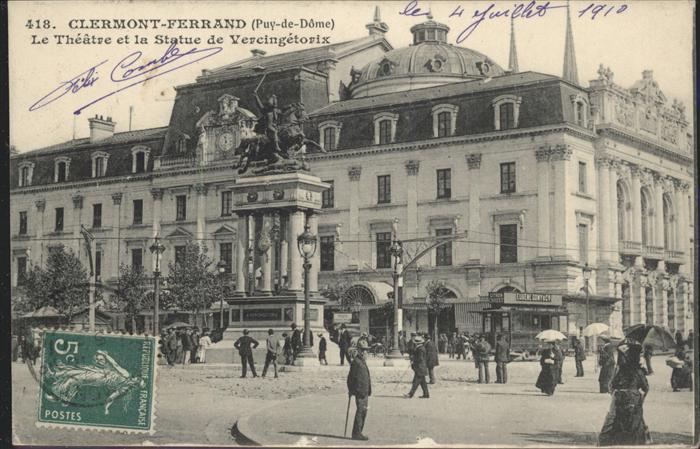 Clermont-Ferrand Theatre Statue Vercingetorix