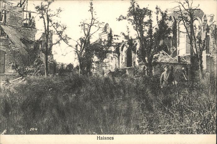 Haisnes Ruines de la guerre